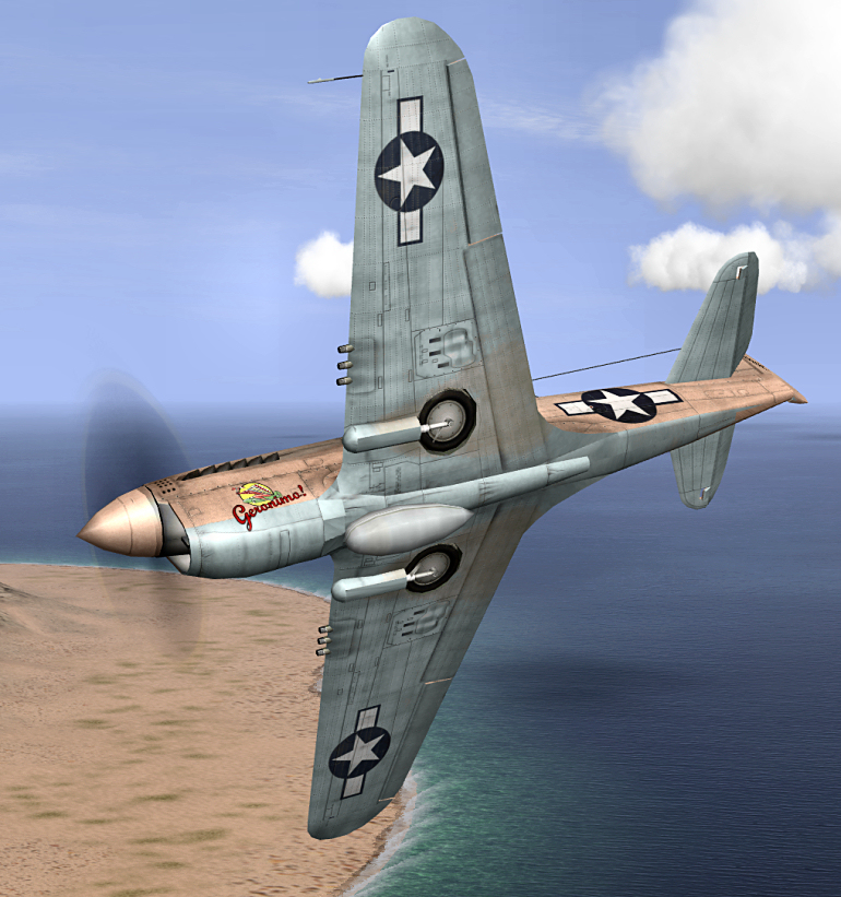Curtiss P 40. P-40N 45th FS Gilberts 1943-44